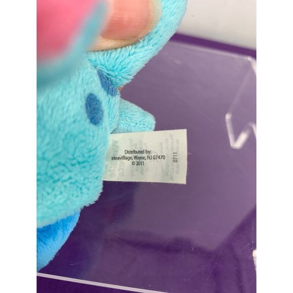 Flawed Wuggle Pets 6” Keychain Blue Puppy Pouch Zippered back Tab Lost 2011 - Picture 7 of 12